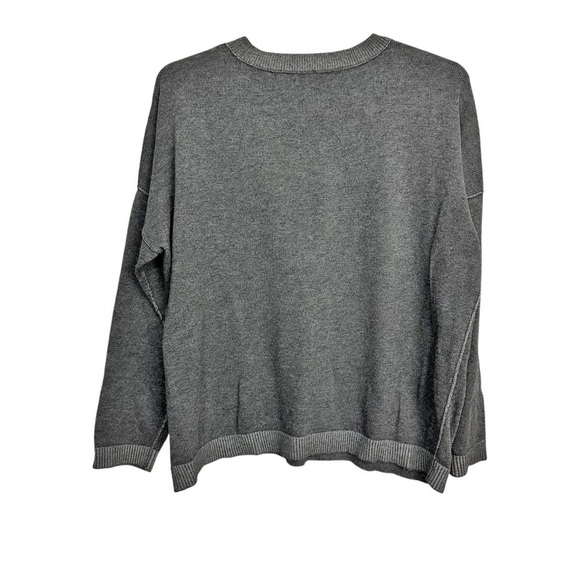 Eileen Fisher Peruvian Organic Botton Box Top Sweater - Picture 4 of 10